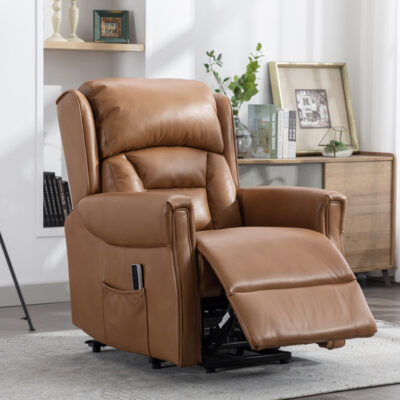 Annaghmore Sandringham Lift and Tilt Dual Motor Chair - Camel Leather