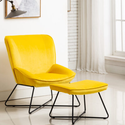 Annaghmore Teagan Chair and Stool - Ochre