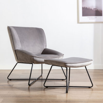 Annaghmore Teagan Chair and Stool - Grey