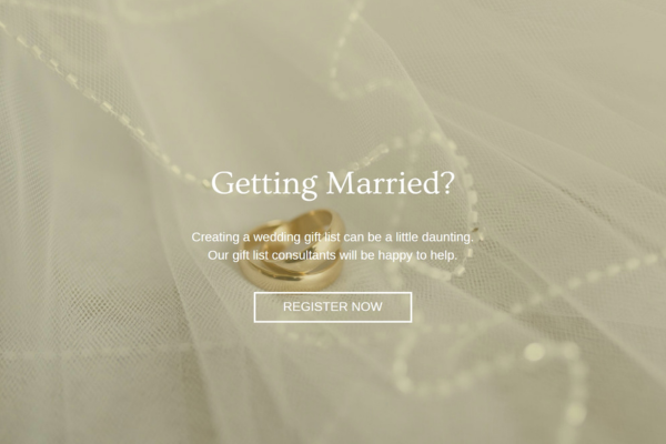 Wedding List Service at Dalzells