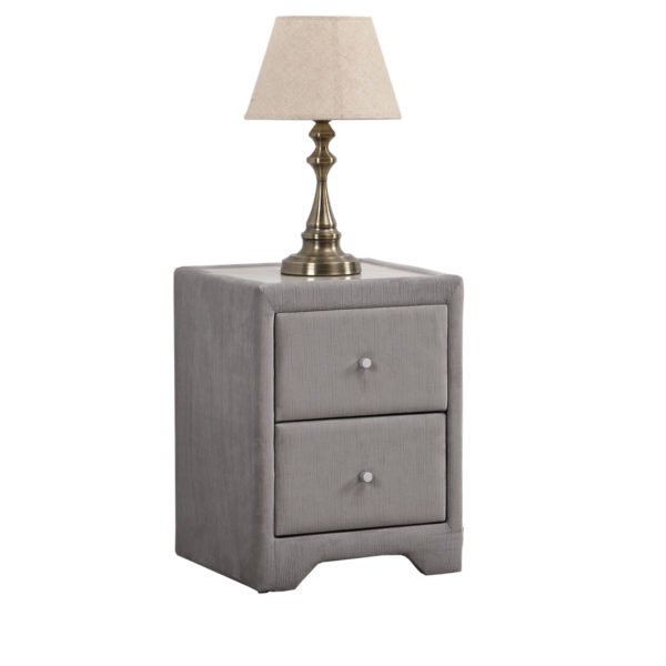 GIE Silver Bedside Locker