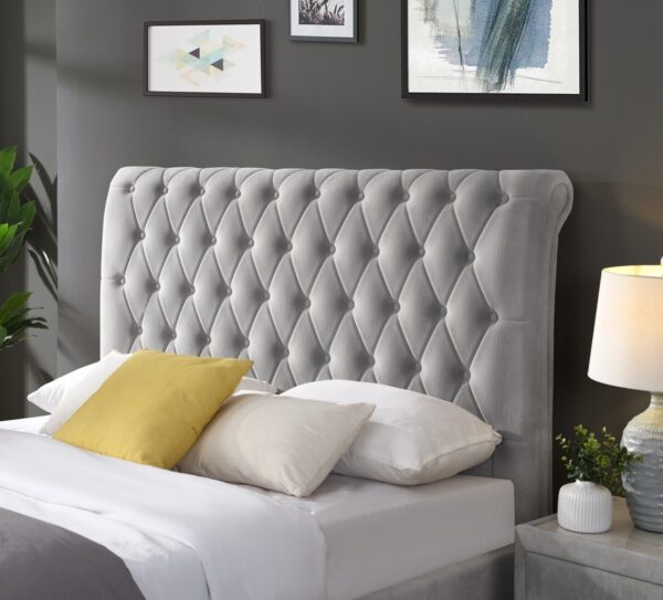 GIE Kilkenny Upholstered Headboard Silver