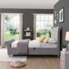 GIE Kilkenny 5'0" Gas Lift Bed Frame Silver