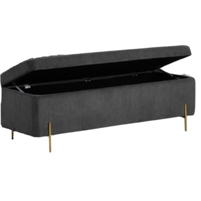 GIE Waterford Ottoman Storage Box Grey
