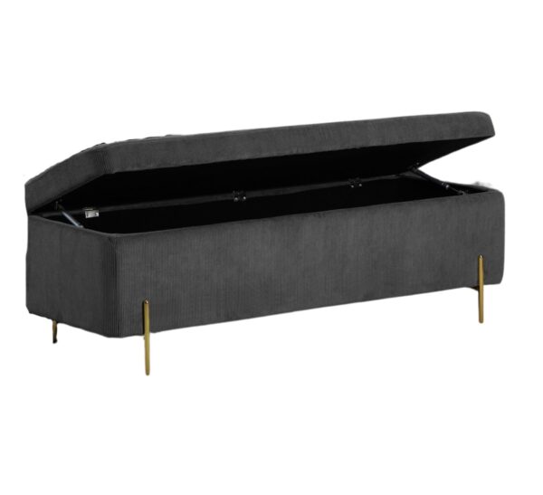 GIE Waterford Ottoman Storage Box Grey