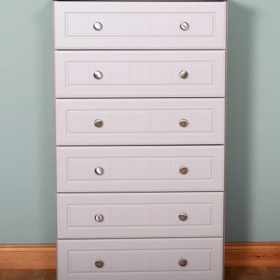Millwood Eden 6 Drawer Chest, Elephants Breath with Sonoma Oak Top
