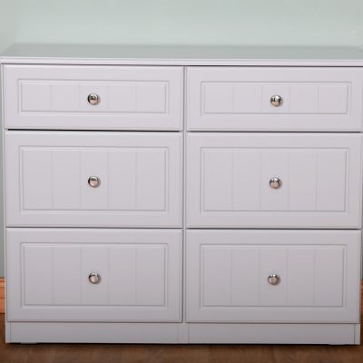 Millwood Eden 6 Drawer Midi Chest Grey