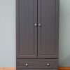 Millwood Eden DOuble Wardrobe with Drawers Charcoal