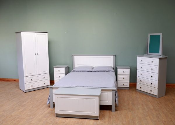Millwood Eden Bedroom Furniture Grey and White