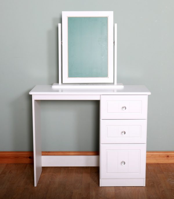 Millwood Eden Single Dressing Table white