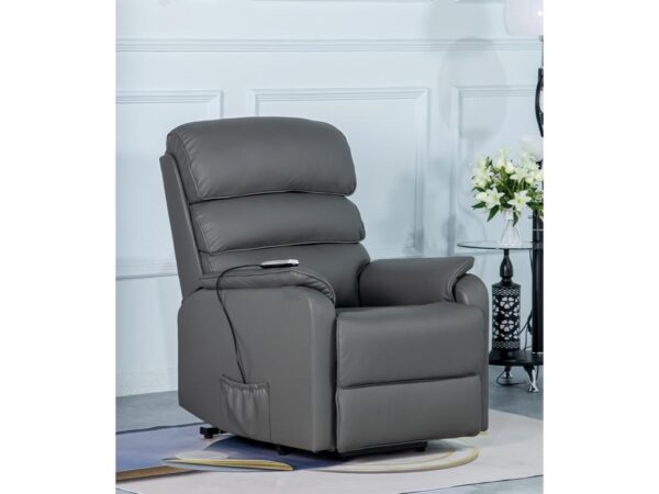 Annaghmore Savoy Grey Leather Recliner