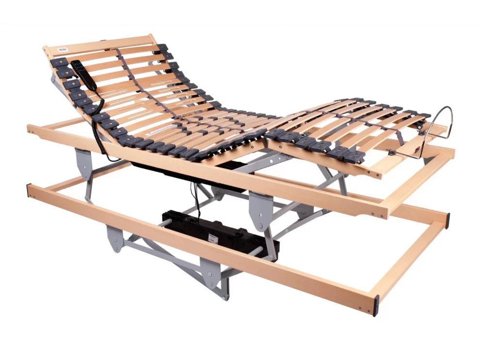 Hi-Lo adjustable bed – electric height-adjustable care bed with profiling features for elderly or disabled use