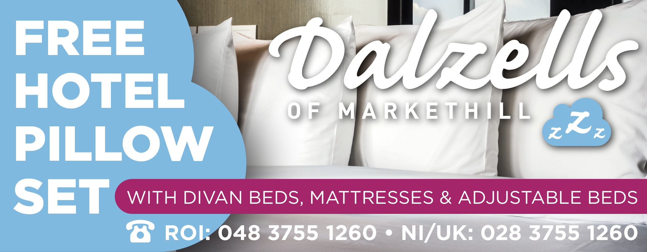 Free pillow Set