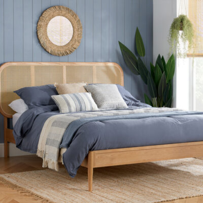 Birlea Elina Rattan Double Bed Frame