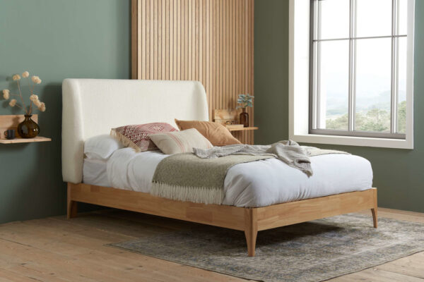 Birlea Halfden Double Bed Frame Cream