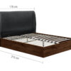 Birlea Halfen King Size Ottoman dimensions
