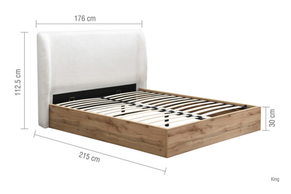 Birlea King Size Halfden Ottoman Dimensions