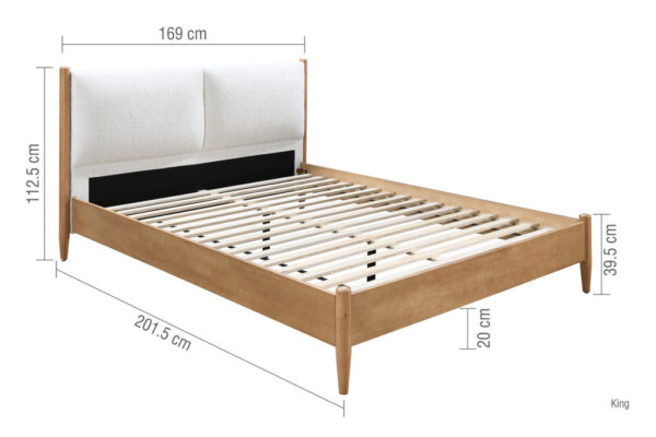 Birlea Marley King Size Bed Dimensions