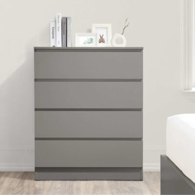 Birlea Oslo 4 Drawer Chest - Grey