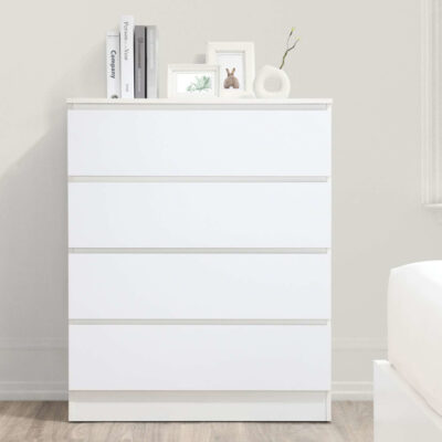 Birlea Oslo 4 Drawer Chest - White