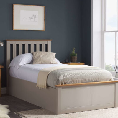 Birlea Phoenix Single Ottoman Bed Frame - Pearl Grey