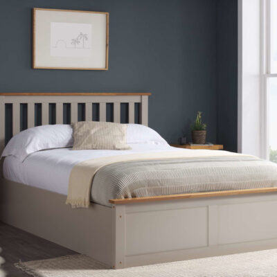 Birlea Phoenix Small Double Ottoman Bed Frame - Pearl Grey