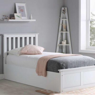 Birlea Phoenix Single Ottoman Bed Frame - White