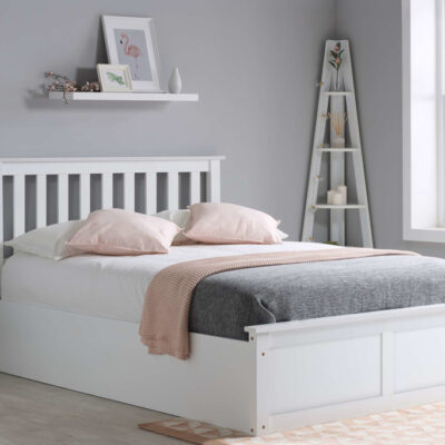 Birlea Phoenix Small Double Ottoman Bed Frame - White