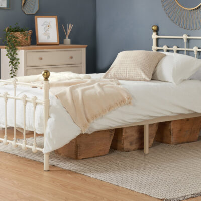 Birlea Atlas Single Bed Frame - Cream