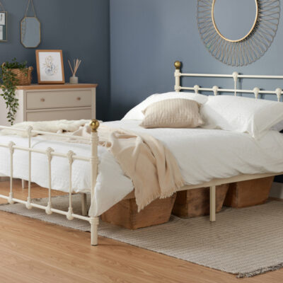 Birlea Atlas Double Bed Frame - Cream