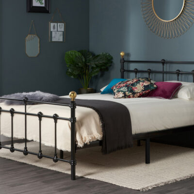 Birlea Atlas Small Double Bed Frame - Black