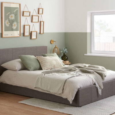 Birlea Berlin Small Double Ottoman Bed Frame - Grey