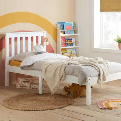 Birlea Denver Single Bed Frame - White