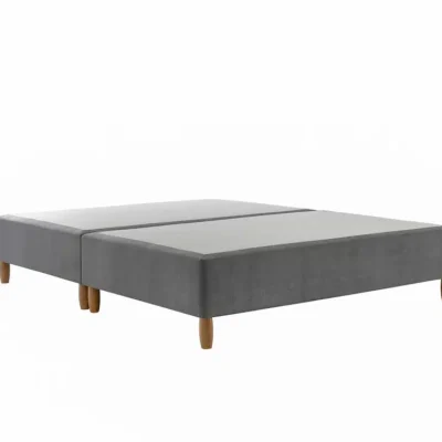 Respa King Size Divan Base - 6" Beech Round Fixed Leg